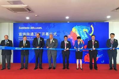 【资讯】宣伟中国涂料产能再扩容,年产7.9万吨南通涂料工厂投产